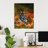 Wilde Tiger Art Poster/Print Poster (Heimbüro)