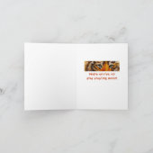 Wilde Tiger Cub erhält Brunnen Card Karte (Innenseite)