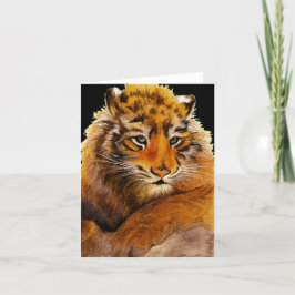 Wilde Tiger Cub erhält Brunnen Card Karte