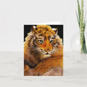 Wilde Tiger Cub erhält Brunnen Card Karte