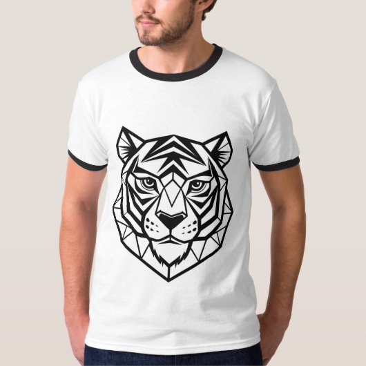 Wilde Tiger - fein tierischer T - Shirt für die Na (Vorderseite)