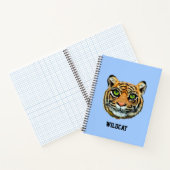 Wilde Tiger-Gesichter auf Light Blue Notizblock (Innenseite)
