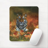 Wilde Tiger Mousepad (Mit Mouse)