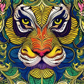 Wilde Tiger Spielkarten