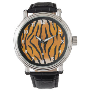 Wilde Tiger-Streifen Armbanduhr