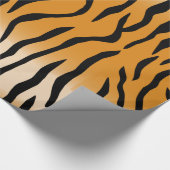 Wilde Tiger-Streifen Geschenkpapier (Ecke)