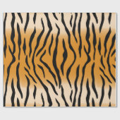 Wilde Tiger-Streifen Geschenkpapier (Flach)