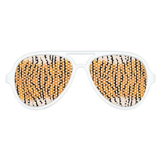 Wilde Tiger Streifen Sonnenbrille (Vorderseite)