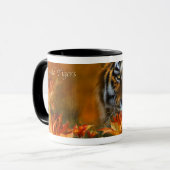 Wilde Tiger-Tasse Tasse (Vorderseite Links)