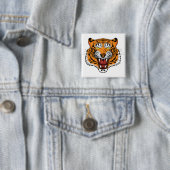 Wilde Tigerkopf-Illustration-24327 Button (Beispiel)