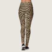 Wilde Tinte Zebra in Negative Leggings (Rückseite)