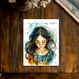 Wilde Tochter Postkarte