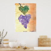 Wilde Trauben Poster (Küche)