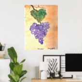 Wilde Trauben Poster (Heimbüro)