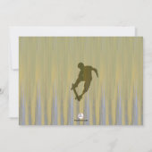 Wilde Trick-Fotoskateboard-Einladung Einladung (Rückseite)