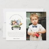 Wilde tropische Jungle Tiere im Foto Car Birthday Dankeskarte (Vorderseite)