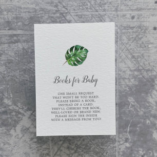 Wilde tropische Palmbücher für die Babyverpackungs Begleitkarte