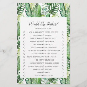 Wilde tropische Palme würde sie eher spielen Flyer