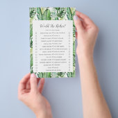 Wilde tropische Palme würde sie eher spielen Flyer (Handgriff)