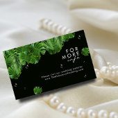 Wilde tropische Palmen I Modern Foto Wedding Websi Begleitkarte