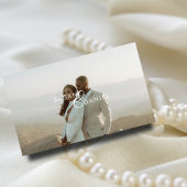 Wilde tropische Palmen I Modern Foto Wedding Websi Begleitkarte