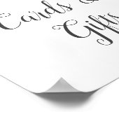 Wilde tropische Palmenkarten und Geschenke Zeichen Poster (Ecke)