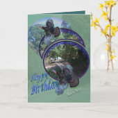 Wilde Truthähne Flug-personifizieren herein Karte (Gelbe Blume)