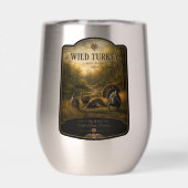 Wilde Truthähne im herbstlichen Wald (Rückseite)