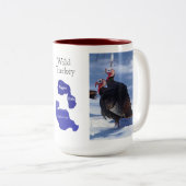 Wilde Truthähne Zweifarbige Tasse (VorderseiteRechts)