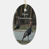 Wilde Truthühner Keramik Ornament (Rechts)