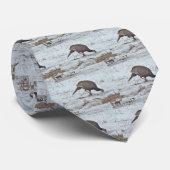 Wilde Türkei auf dem Snowy Field Krawatte (Gerollt)