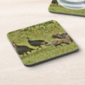 Wilde Türkei, Camouflage Farben Getränkeuntersetzer (Linke Seite)