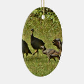 Wilde Türkei, Camouflage Farben Keramik Ornament (Rechts)