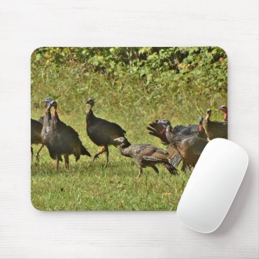 Wilde Türkei, Camouflage Farben Mousepad (Mit Mouse)
