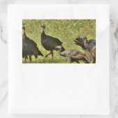 Wilde Türkei, Camouflage Farben Rechteckiger Aufkleber (Tasche)