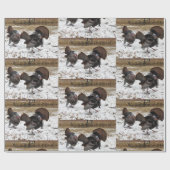 Wilde Türkei, die sich mit ihren Füßen Geschenkpapier (Flach)