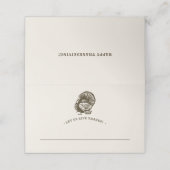 Wilde Türkei | Erntedank Maßgeschneiderte Platzkar Platzkarte (Außenseite Aufgefaltet)