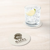 Wilde Türkei | Erntedank Runder Pappuntersetzer (Vor Ort)