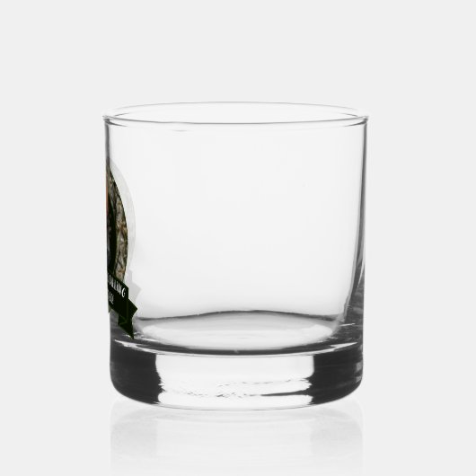 Wilde Türkei Jagdquote Camouflage Camouflage Whiskyglas (Links)