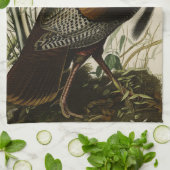 Wilde Türkei (männlich) von Audubons Vögeln Amerik Geschirrtuch (Gefaltet)