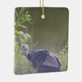 Wilde Türkei Verstecken in Grasdekoration Keramikornament (Rechts)