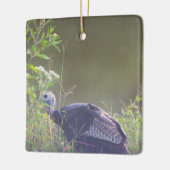 Wilde Türkei Verstecken in Grasdekoration Keramikornament (Links)