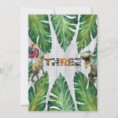 Wilde und 3. Geburtstagsfeier Einladung (Rückseite)