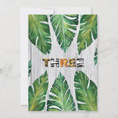 Wilde und 3. Geburtstagssafari Einladung (Rückseite)