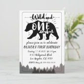 Wilde und böse Jungen Einladung zum 1. Geburtstag (Stehend Vorderseite)