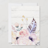 Wilde und eine Rotwild-und Einladung (Rückseite)