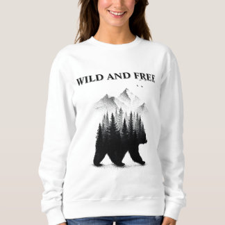 Wilde und freie Bären-Wildnis-Wald-Abenteuer Sweatshirt
