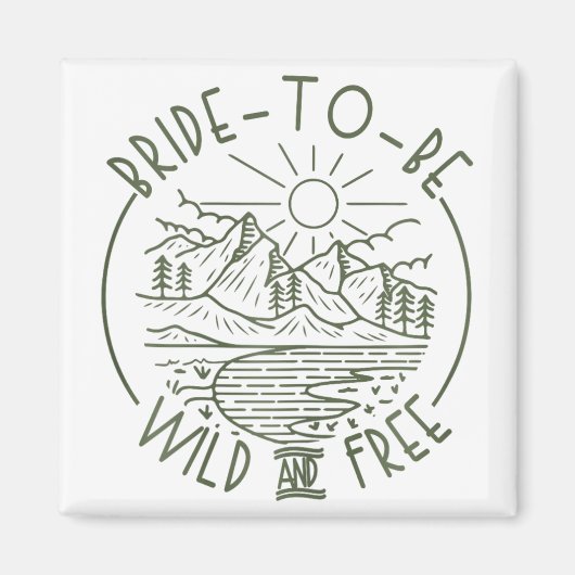 Wilde und freie Brautcampingtour Magnet (Vorne)