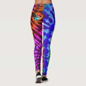 Wilde und freie gefärbte Krawatte Hippie Leggings (Rückseite)