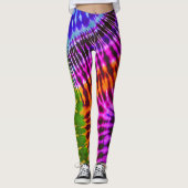 Wilde und freie gefärbte Krawatte Hippie Leggings (Vorderseite)